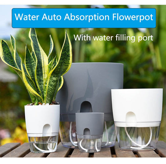 Smart Soaker © - Self Watering Flowerpot